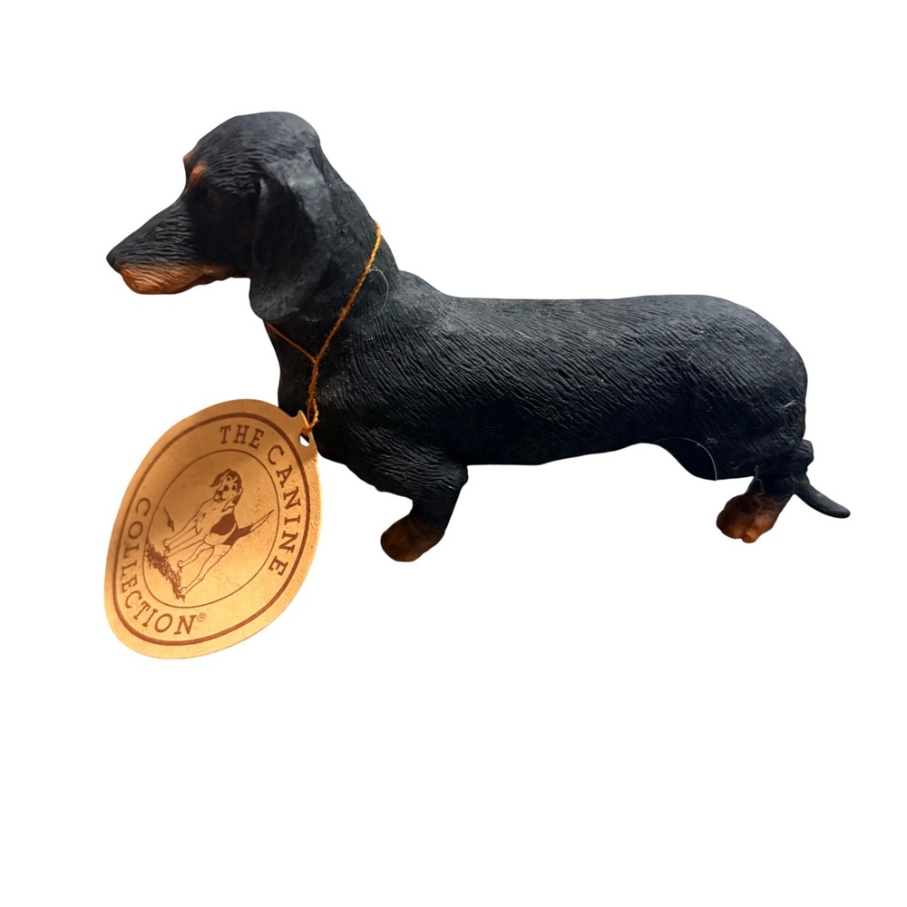 The Canine Collection Dachshund Figurine Black and Tan Doxie Dog Miniature